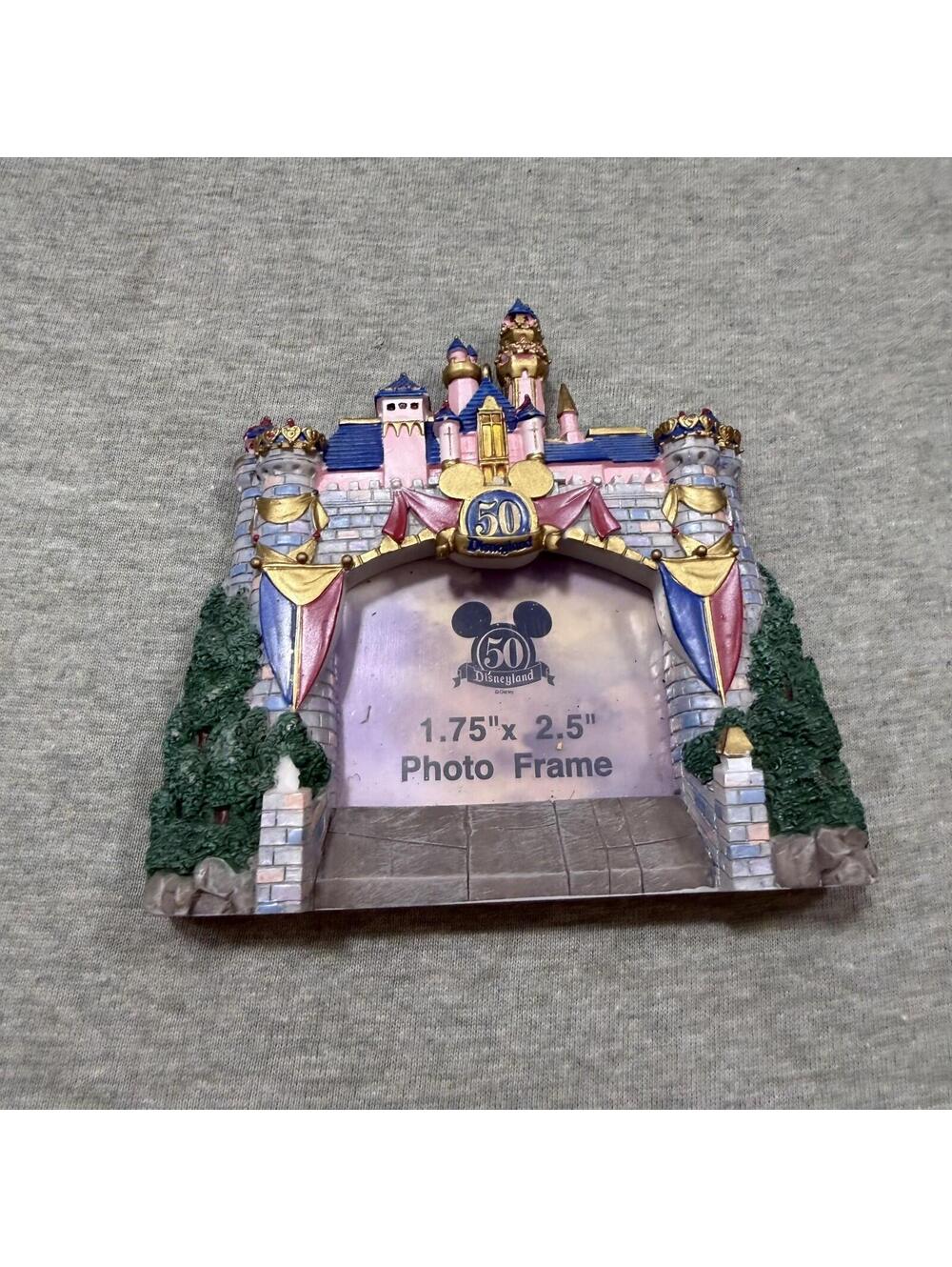 Disneyland 50th Anniversary Sleeping Beauty’s  Castle Picture Frame Holder